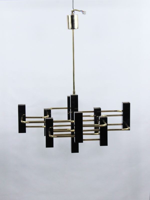 Vintage hanglamp Gaetano Sciolari door S.A.Boulanger Belgie